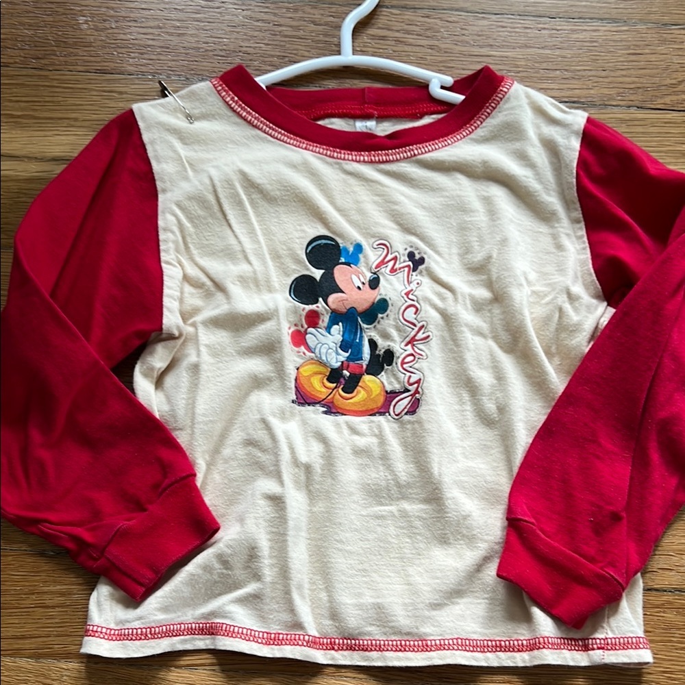 Disney Mickey Mouse Long Sleeve raglan, size 4
